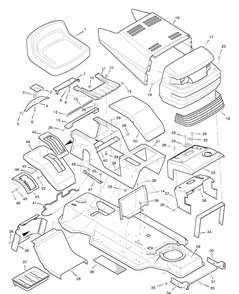 Part Location Diagram of F-96704 Murray Repair Parts Book